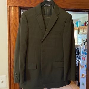 Mens olive suit